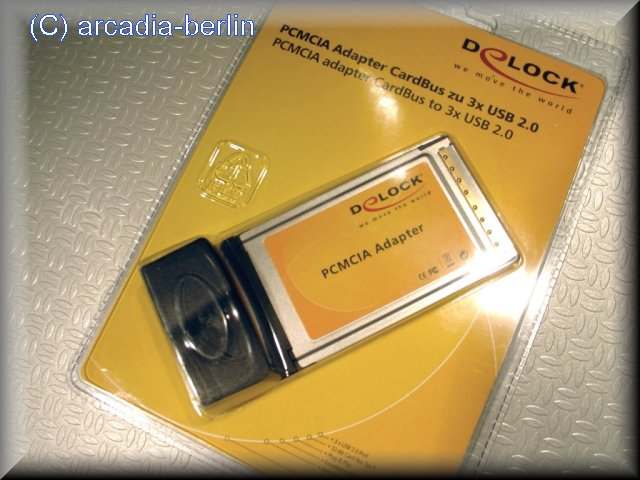 PCMCIA-Adapter CardBus zu 3x USB 2.0 von DeLock