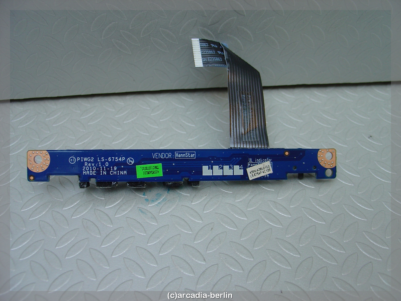 Lenovo G570 LED Board + WLAN Schalter PIWG2 LS-6754P gebraucht #24236