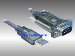 Adapter USB -> seriell, 9-polig, Stecker